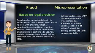 What is Difference Between Fraud amp Misrepresentation [upl. by Rolyks]