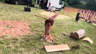 A fabulous range of wooden sculpture at Caerleon festival 2024 [upl. by Annayoj692]